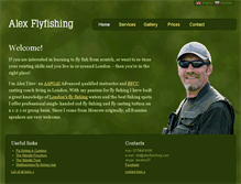 Tablet Screenshot of alexflyfishing.com